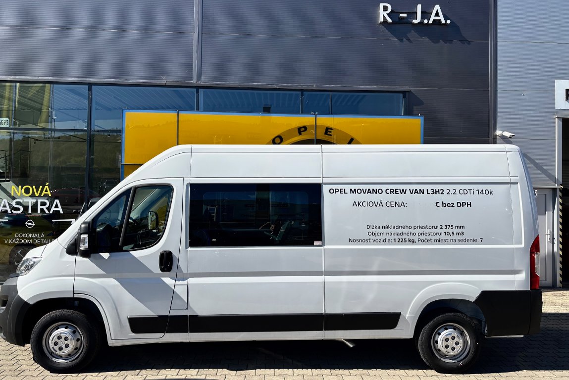 Opel Movano Crew Van L3H2 2.2CDTi 140K MT6 Opel Movano