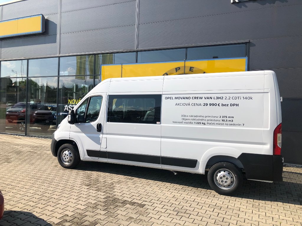 Opel Movano Crew Van L3H2 2.2CDTi 140K MT6 Opel Movano