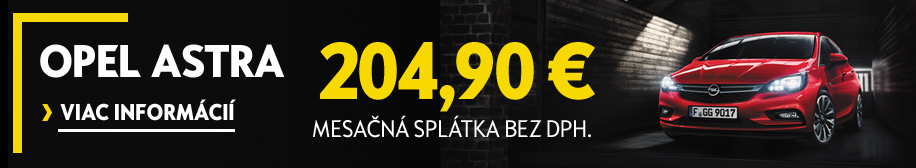 Opel Astra - operatívny lízing Flex Lease Opel Astra Flex Lease