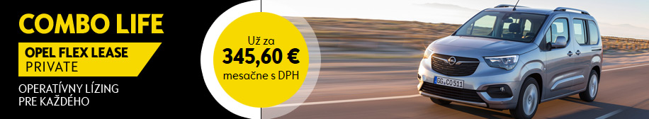 Opel Combo - operatívny lízing Flex Lease Opel Combo Flex Lease