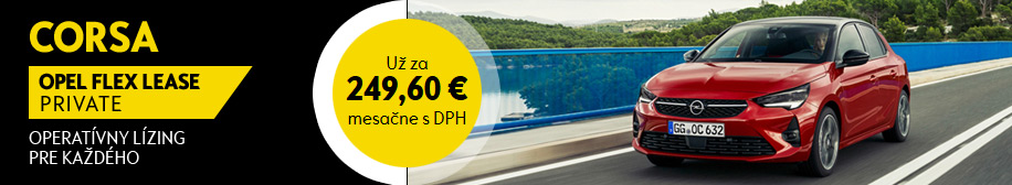 Opel Corsa - operatívny lízing Flex Lease Opel Corsa Flex Lease