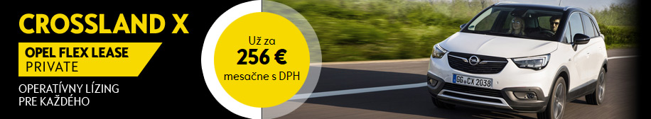 Opel Crossland X - operatívny lízing Flex Lease Opel Crossland X Flex Lease